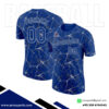 Blue Baseball Crew Neck Jersey