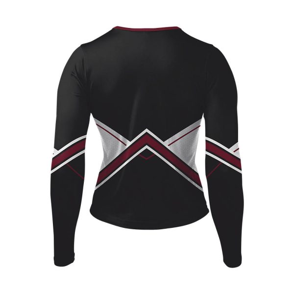 Black And White Cheer Long Sleeve Shell - Image 2