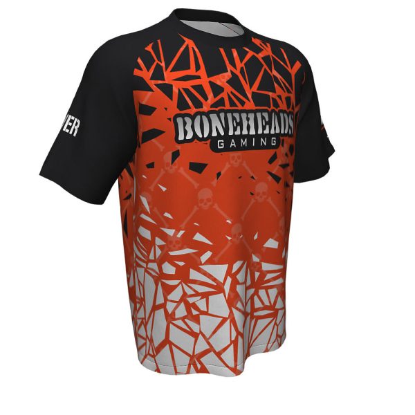 Black And Orange Esports Short Sleeve Jersey