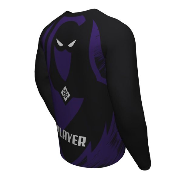 Black And Purple Esports Long Sleeve Jersey - Image 2