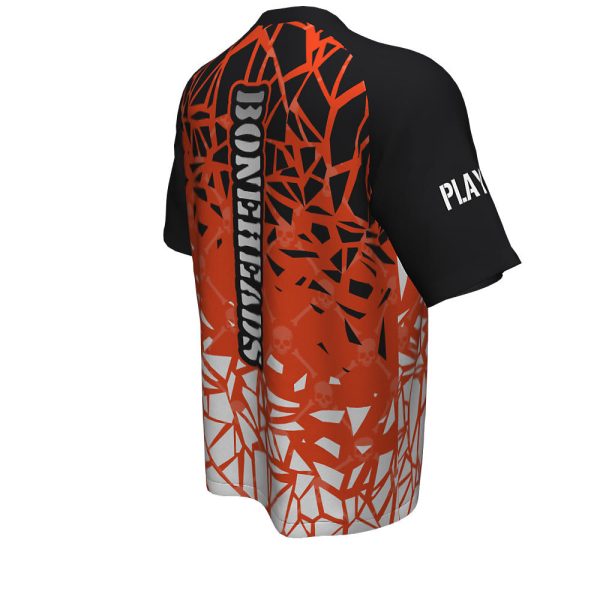 Black And Orange Esports Short Sleeve Jersey - Image 2