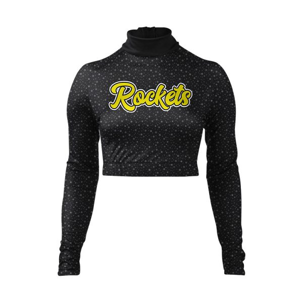 Black Cheer Mock Neck Bodyliner