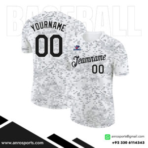 White Baseball Crew Neck Jersey