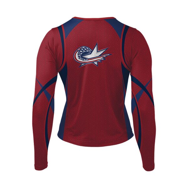 Red And Blue Cheer Long Sleeve Shell - Image 2