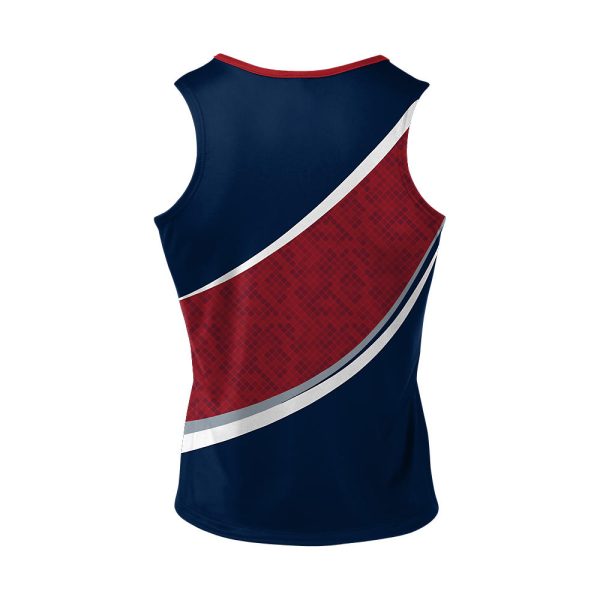 Blue And Red Cheer Sleeveless Shell - Image 2