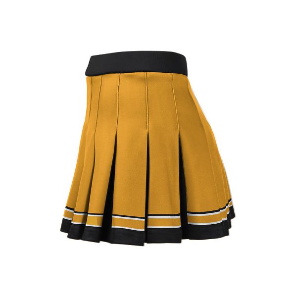 Yellow And Black Cheer Pleated Skirt - Image 2