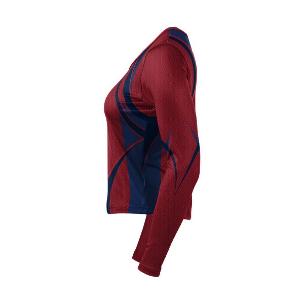 Red And Blue Cheer Long Sleeve Shell - Image 3