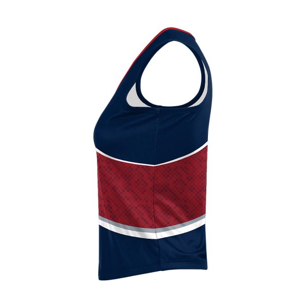 Blue And Red Cheer Sleeveless Shell - Image 3