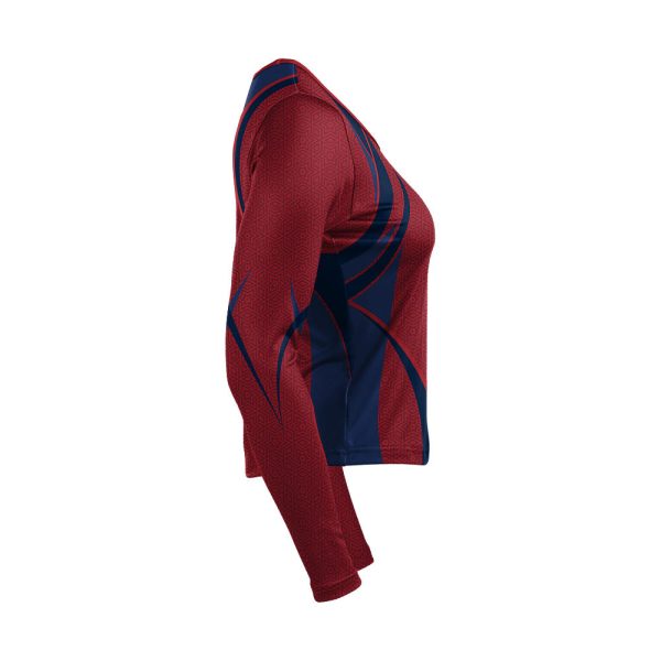 Red And Blue Cheer Long Sleeve Shell - Image 4