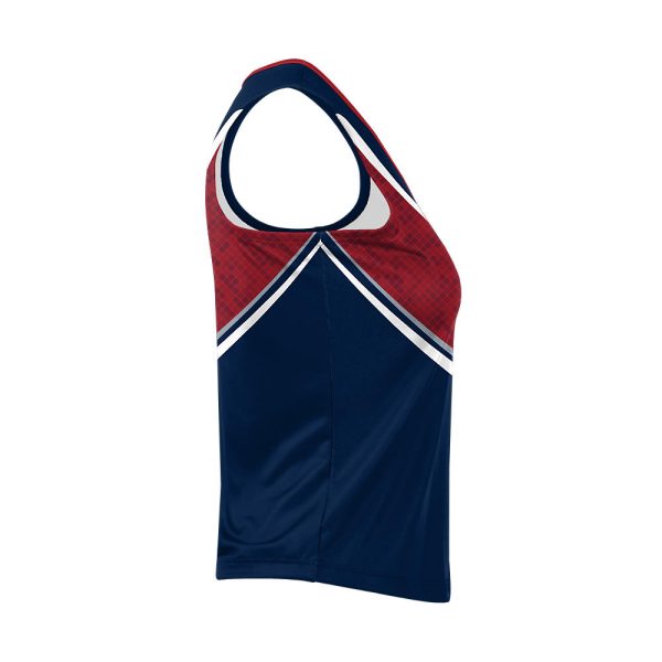 Blue And Red Cheer Sleeveless Shell - Image 4