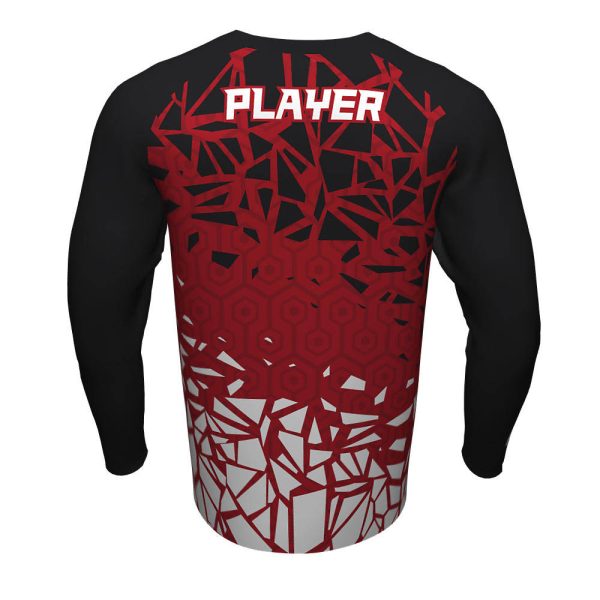 Black And Red Esports Long Sleeve Jerseys - Image 3