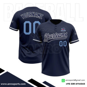Blue Baseball 2 Button Jersey