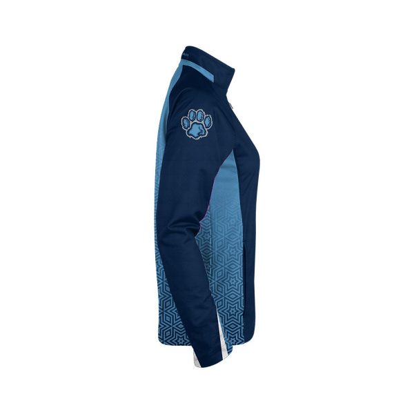 Blue Ladies Verge Warm-Up Full-Zip Jacket - Image 4