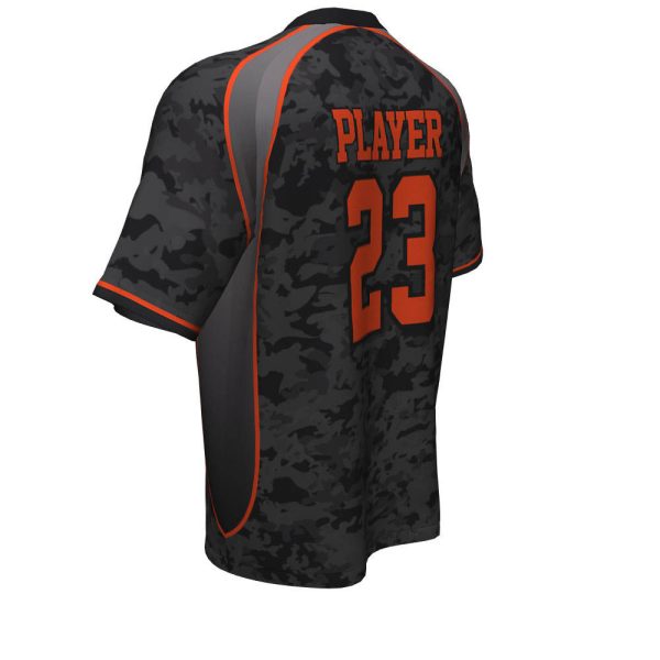 Gray And Orange Slowpitch Jersey - Image 4