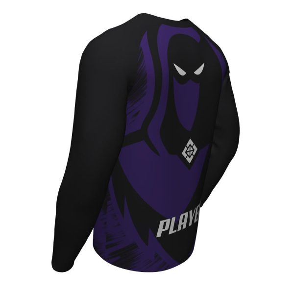 Black And Purple Esports Long Sleeve Jersey - Image 4