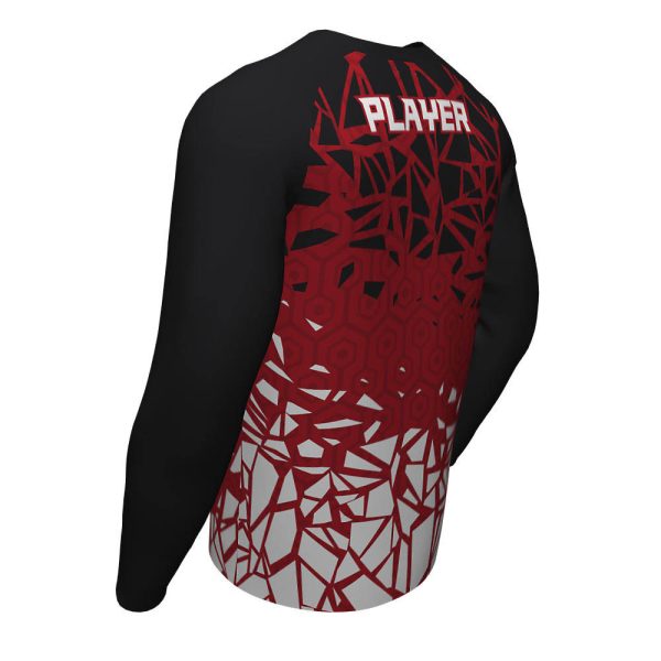 Black And Red Esports Long Sleeve Jerseys - Image 4