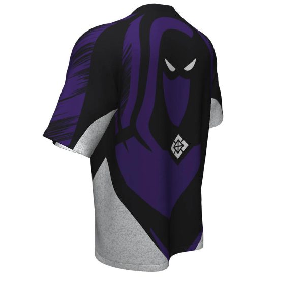 Black And Purple Esports Short Sleeve Jersey - Image 4