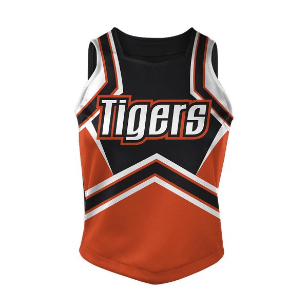 Black And Orange Cheer Modified Shell