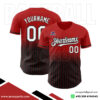 Black And Red Baseball Full Button Jersey