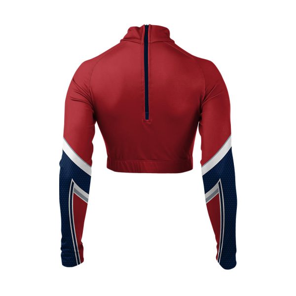 Red And Blue Cheer Mock Neck Bodyliner - Image 3