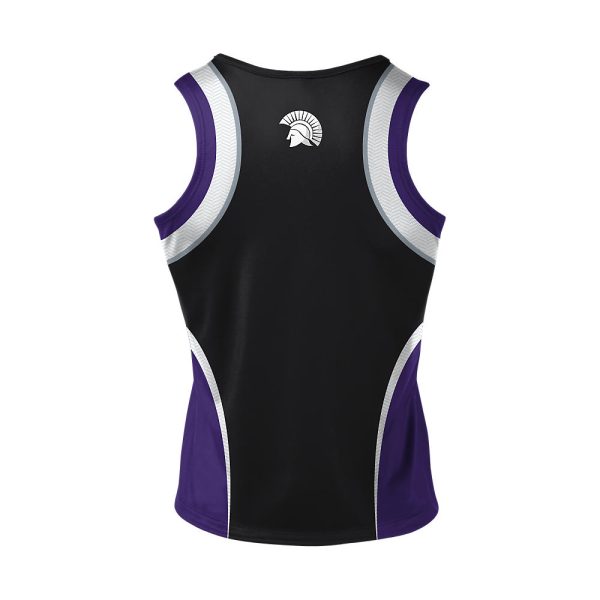 Purple And Black Cheer Sleeveless Shell - Image 2