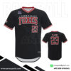 Black Baseball V Neck Jersey