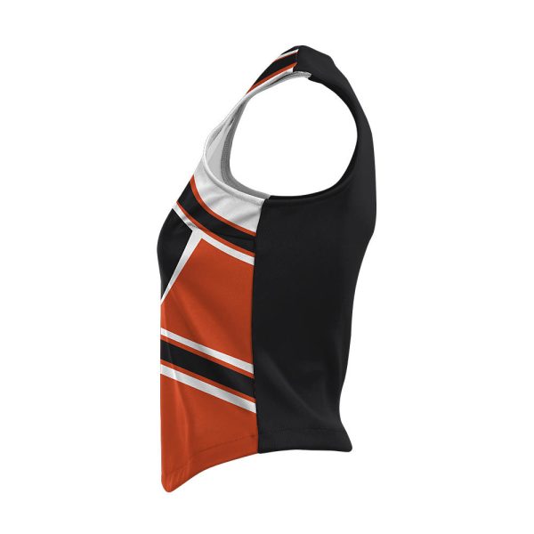 Black And Orange Cheer Modified Shell - Image 3