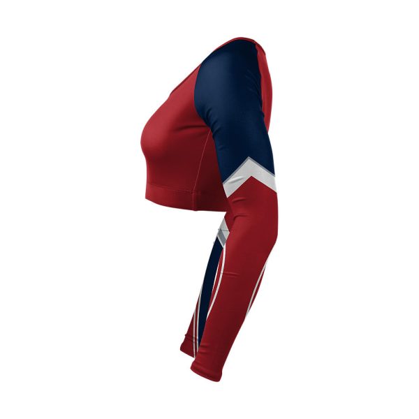 Red And Blue Cheer V-Neck Bodyliner - Image 3