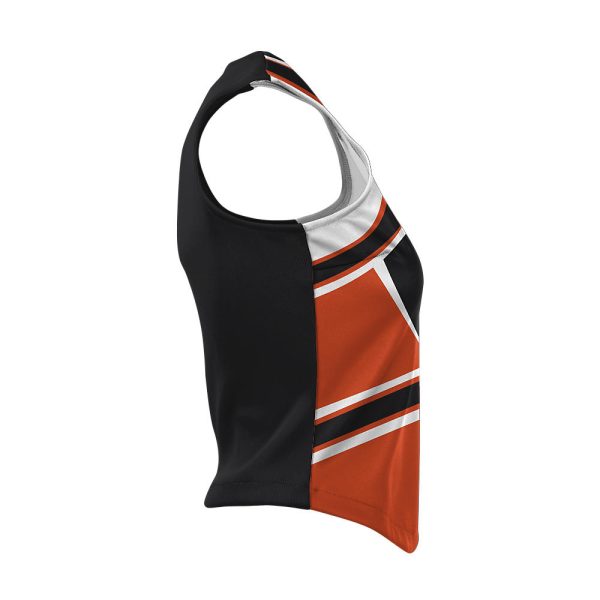 Black And Orange Cheer Modified Shell - Image 4