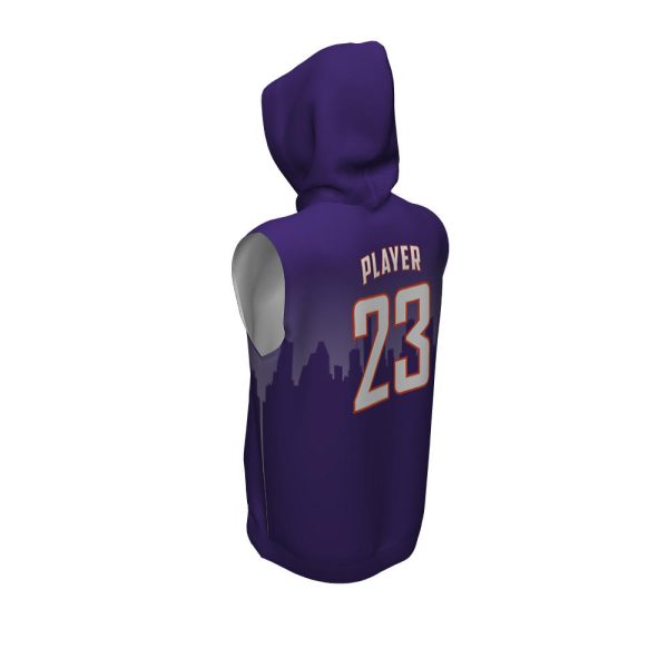 Purple Sleeveless Hoodie - Image 2