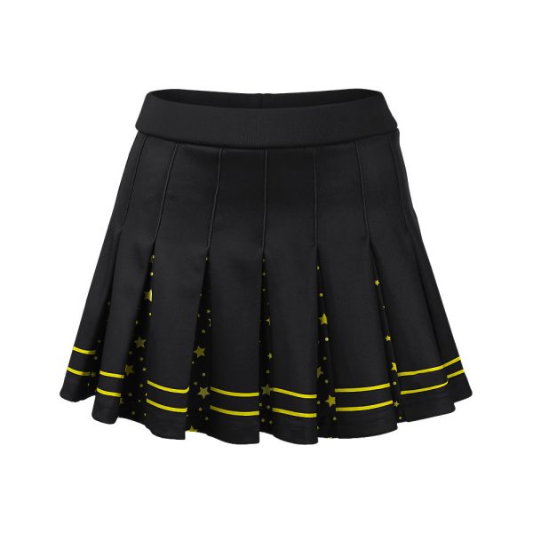 Black Cheer Pleated Skirt