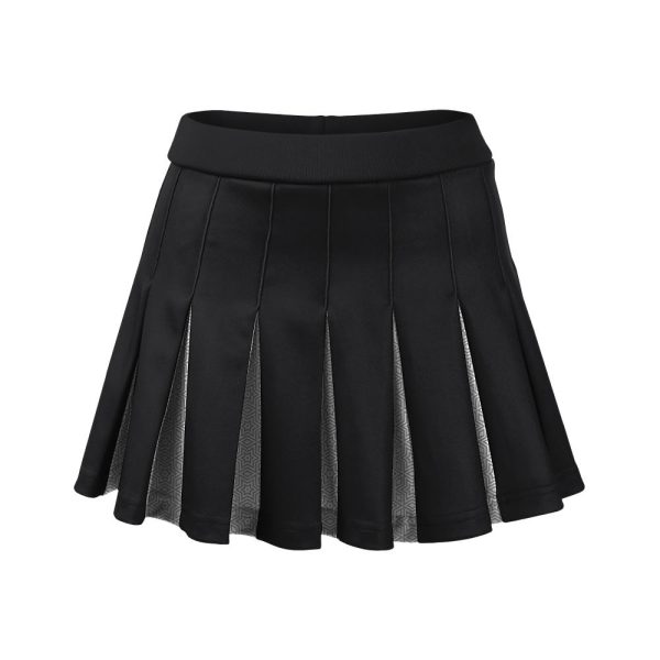 Black And Gray Cheer Pleated Skirt