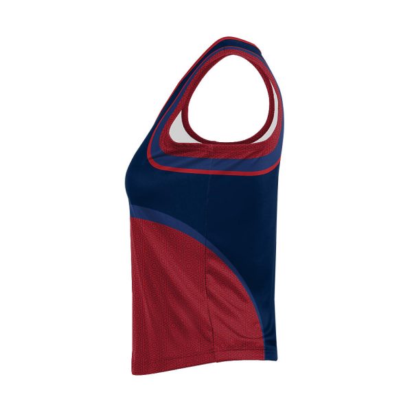 Red And Blue Cheer Sleeveless Shell - Image 2