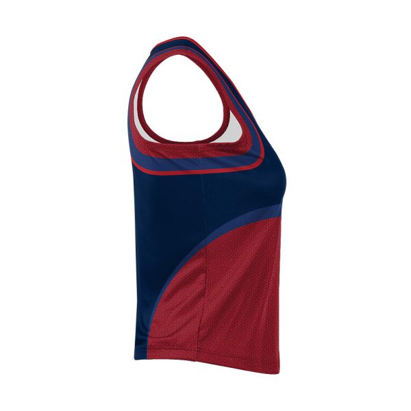 Red And Blue Cheer Sleeveless Shell - Image 3