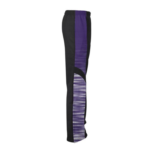 Black And Purple Ladies Verge Warm-Up Pants