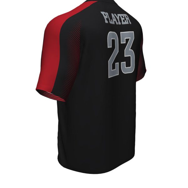 Black and Red Short Sleeve Shirt - Image 2