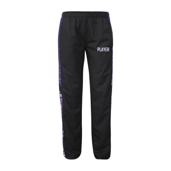 Black And Purple Ladies Verge Warm-Up Pants - Image 2