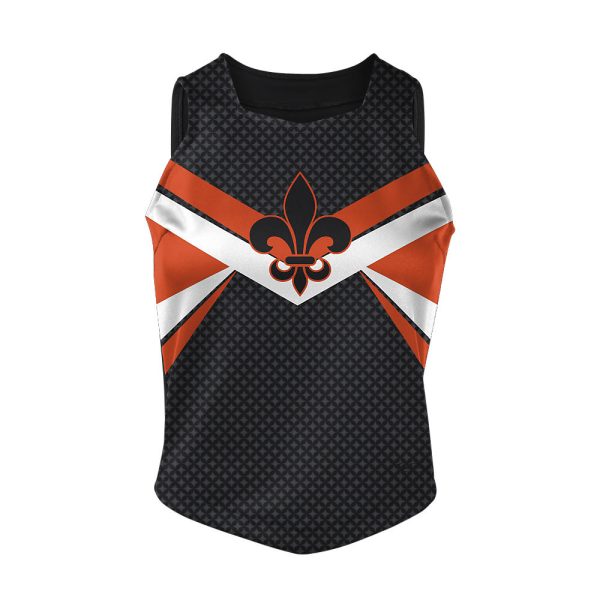 Black And Orange Cheer Modified Shell