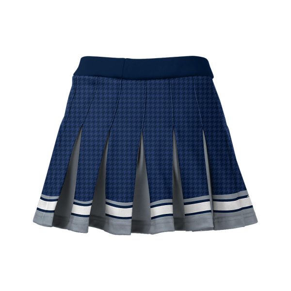 Blue And Gray Cheer Pleated Skirt - Image 4