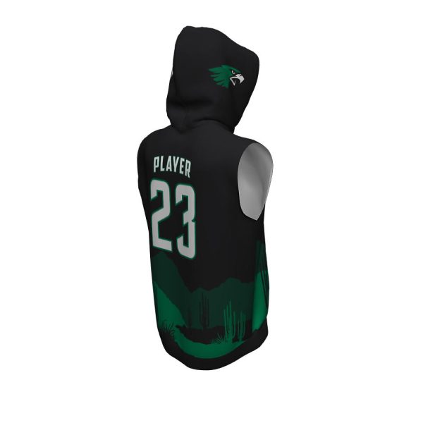 Green Sleeveless Hoodie - Image 2