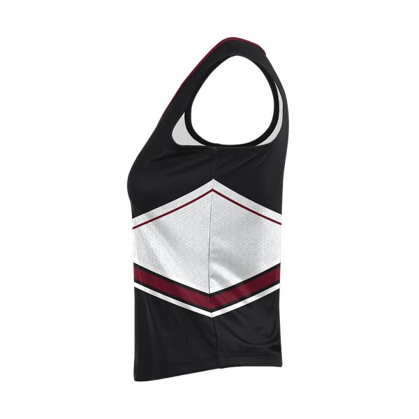 Black And White Cheer Sleeveless Shell - Image 2