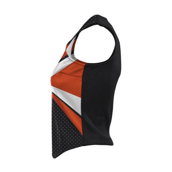 Black And Orange Cheer Modified Shell - Image 3