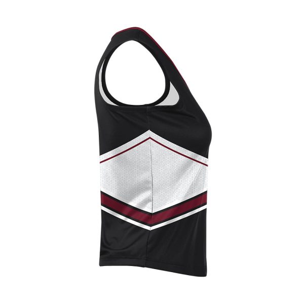 Black And White Cheer Sleeveless Shell - Image 3