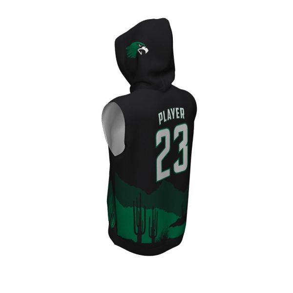 Green Sleeveless Hoodie - Image 4