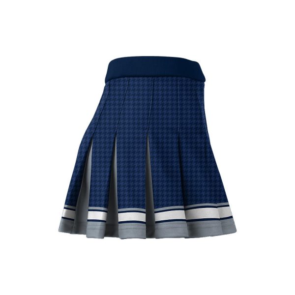 Blue And Gray Cheer Pleated Skirt - Image 3