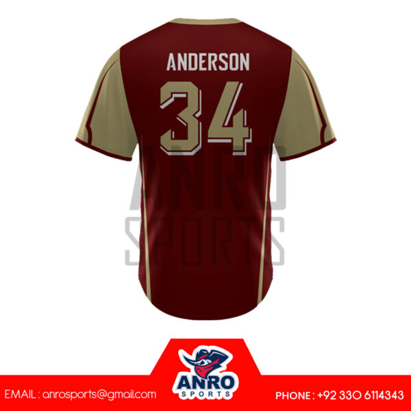 Custom Baseball V Neck Jersey - Image 4