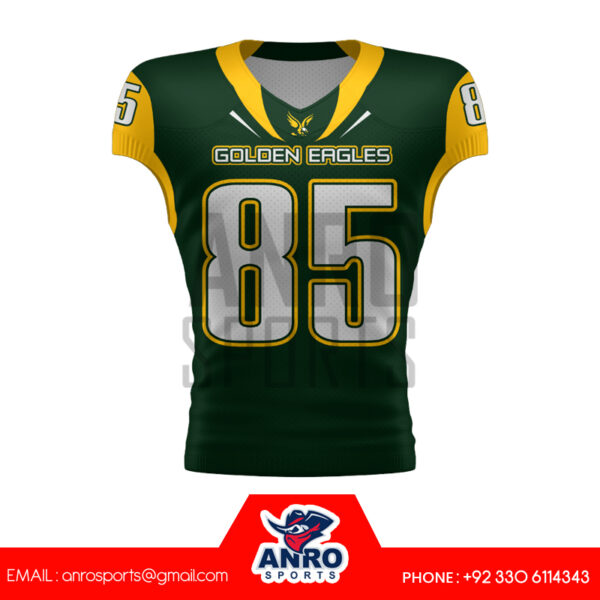 Dark Green American Football Uniform - Image 3