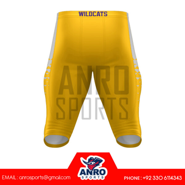 Yellow And Blue American Football Uniform - Image 5