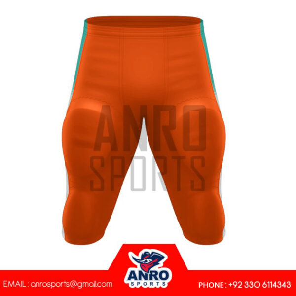 Orange American Football Uniform - Image 3