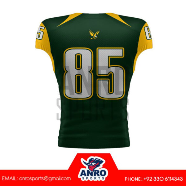 Dark Green American Football Uniform - Image 2